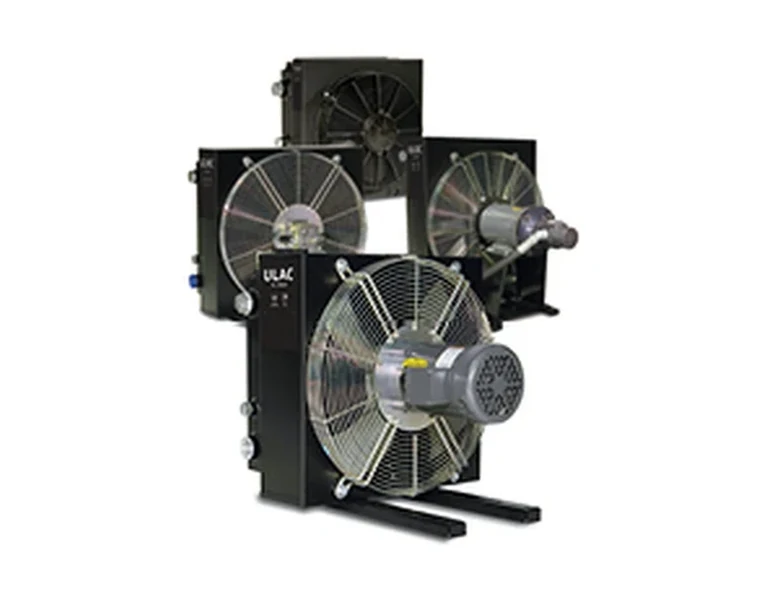 Representative hydraulic oil coolers configuration
