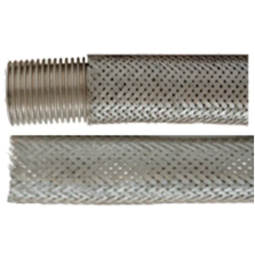 Representative stainless steel convoluted metallic hose configuration