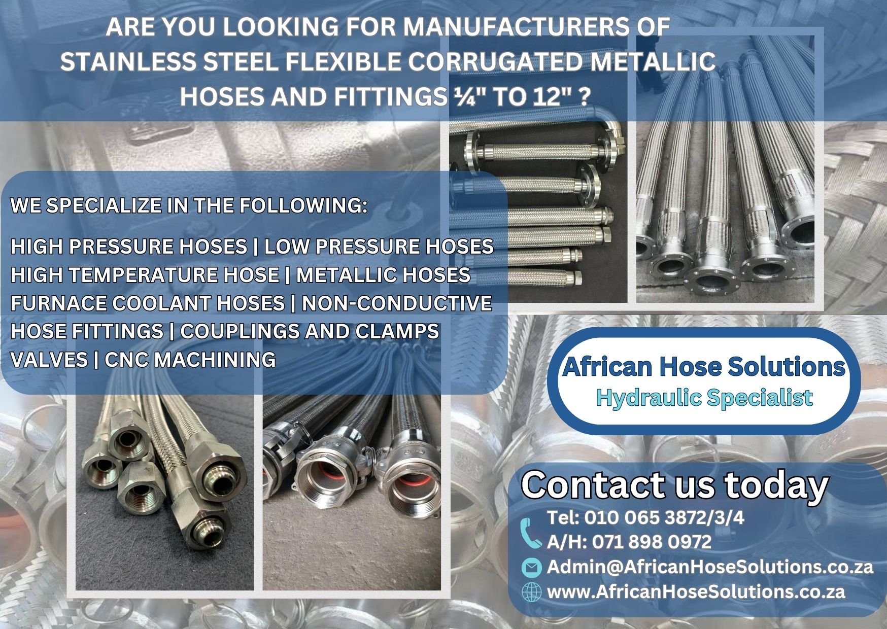 African hose Solutions METALLIC hoses AND FITTINGS June 2023_B