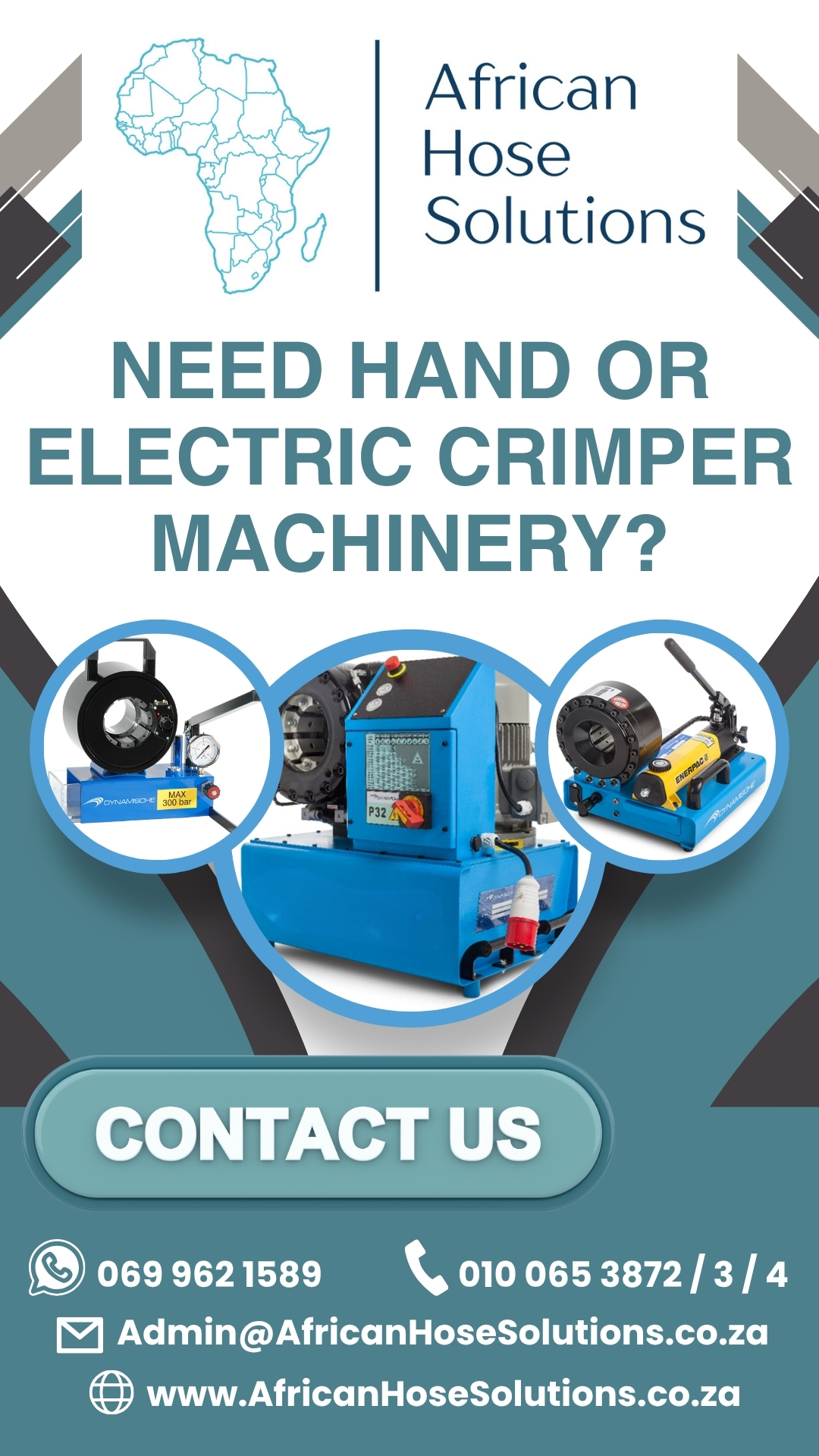 Need Hand or Electric Crimper Machinery